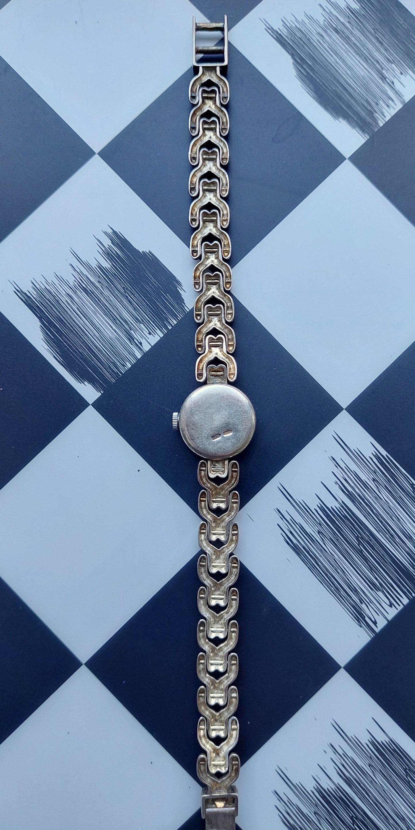 Sterling silver watch, Soviet watch "Chaika" ,Vintage Watch,