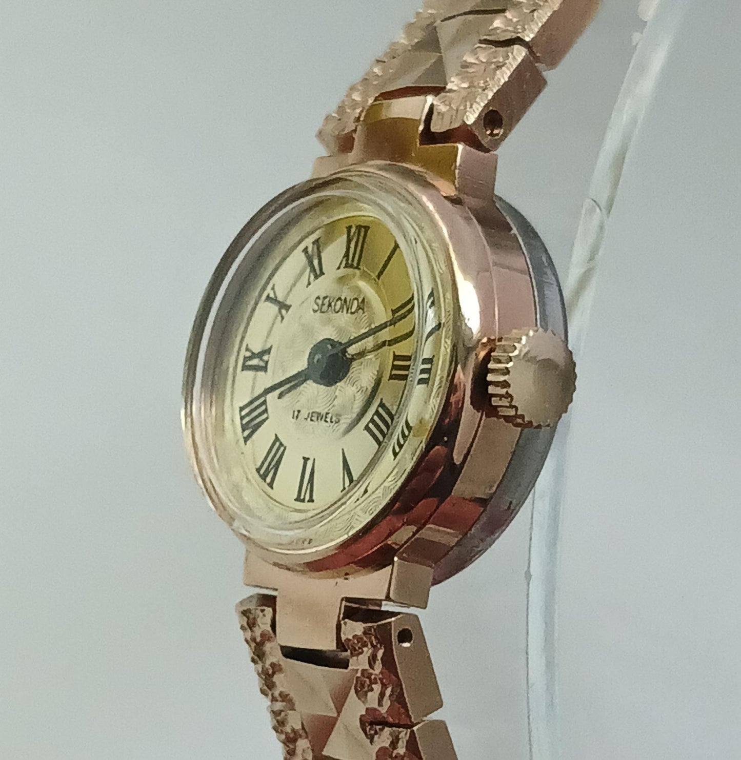 Soviet watch with box and papers , watch "Chaika" , Vintage Watch ,Womens watch ,gold plated watch , Mechanical watch