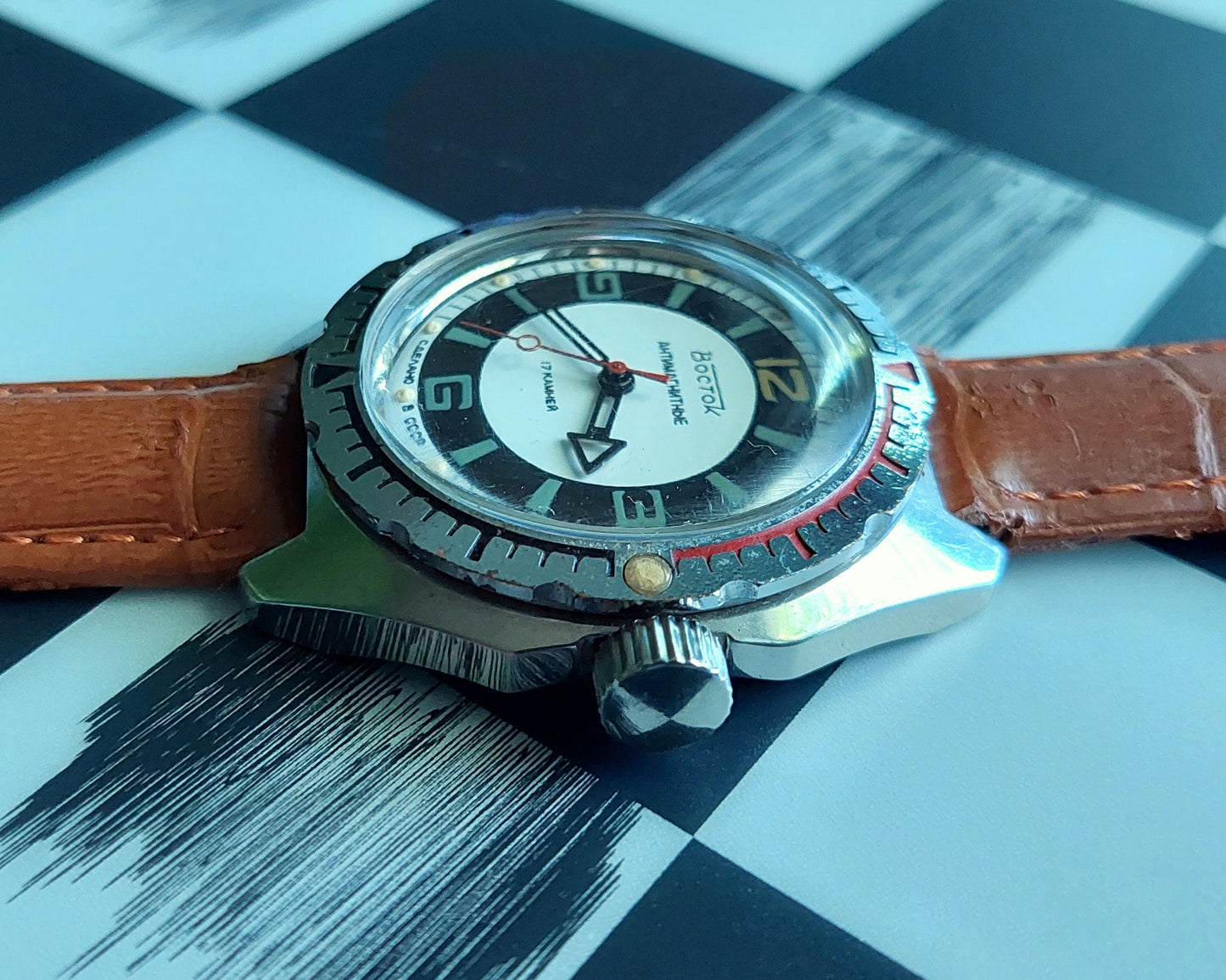 Soviet watch "Amphibian" "Wostok", Soviet watch , Men watch Mechanical watch