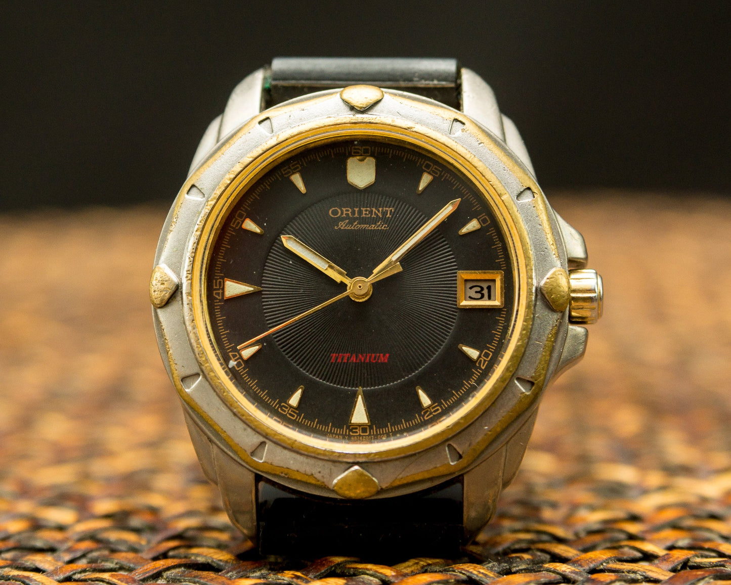 Titanium watch, Vintage watch "Orient", Mens watch, Mechanical watch ,Titanium Watch ,Original Watch