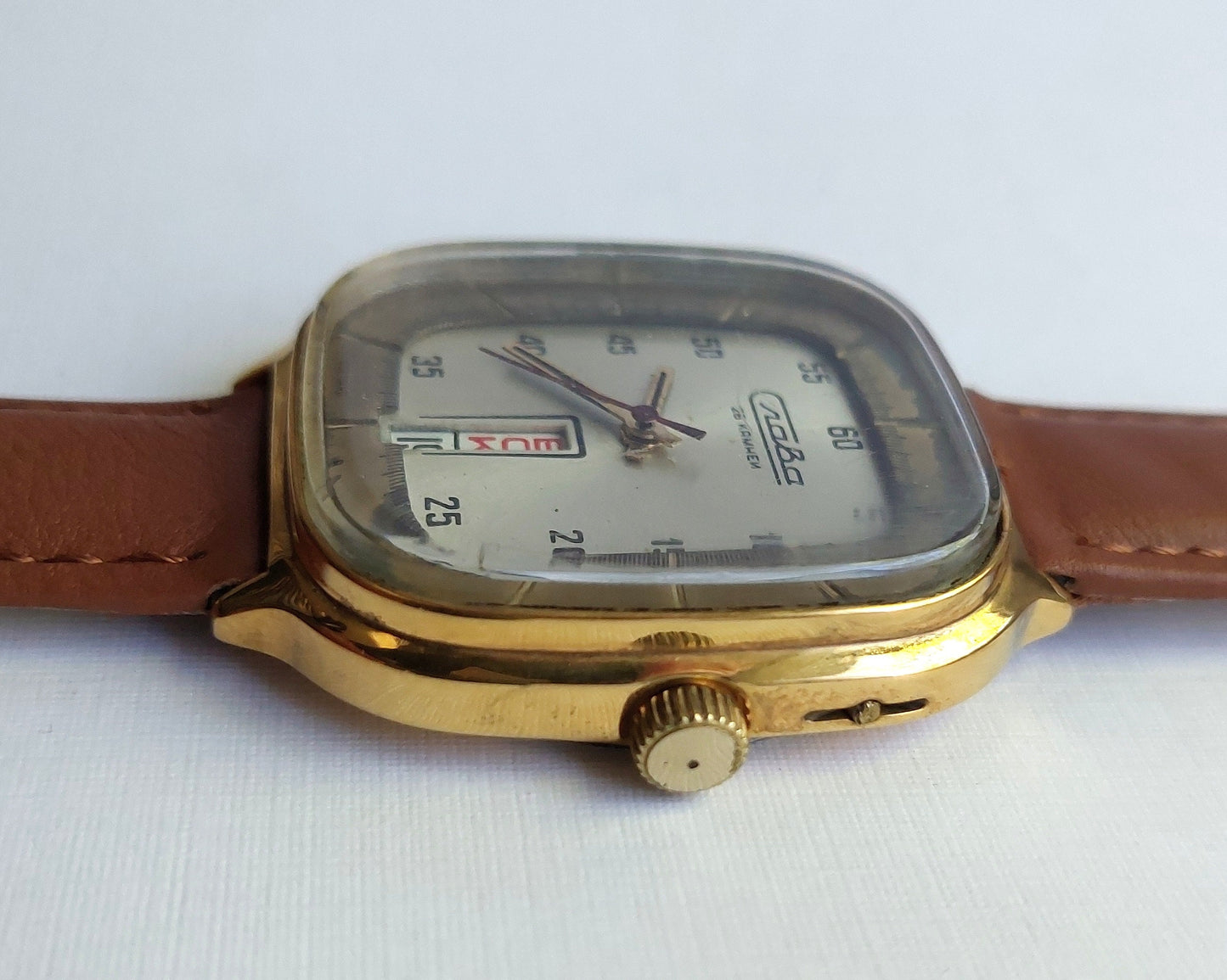 Soviet watch - "Slava", Mens watch,Ukraine watch, Vintage Watch , gold watch ,Mens watch, boyfriends watch "Slava"