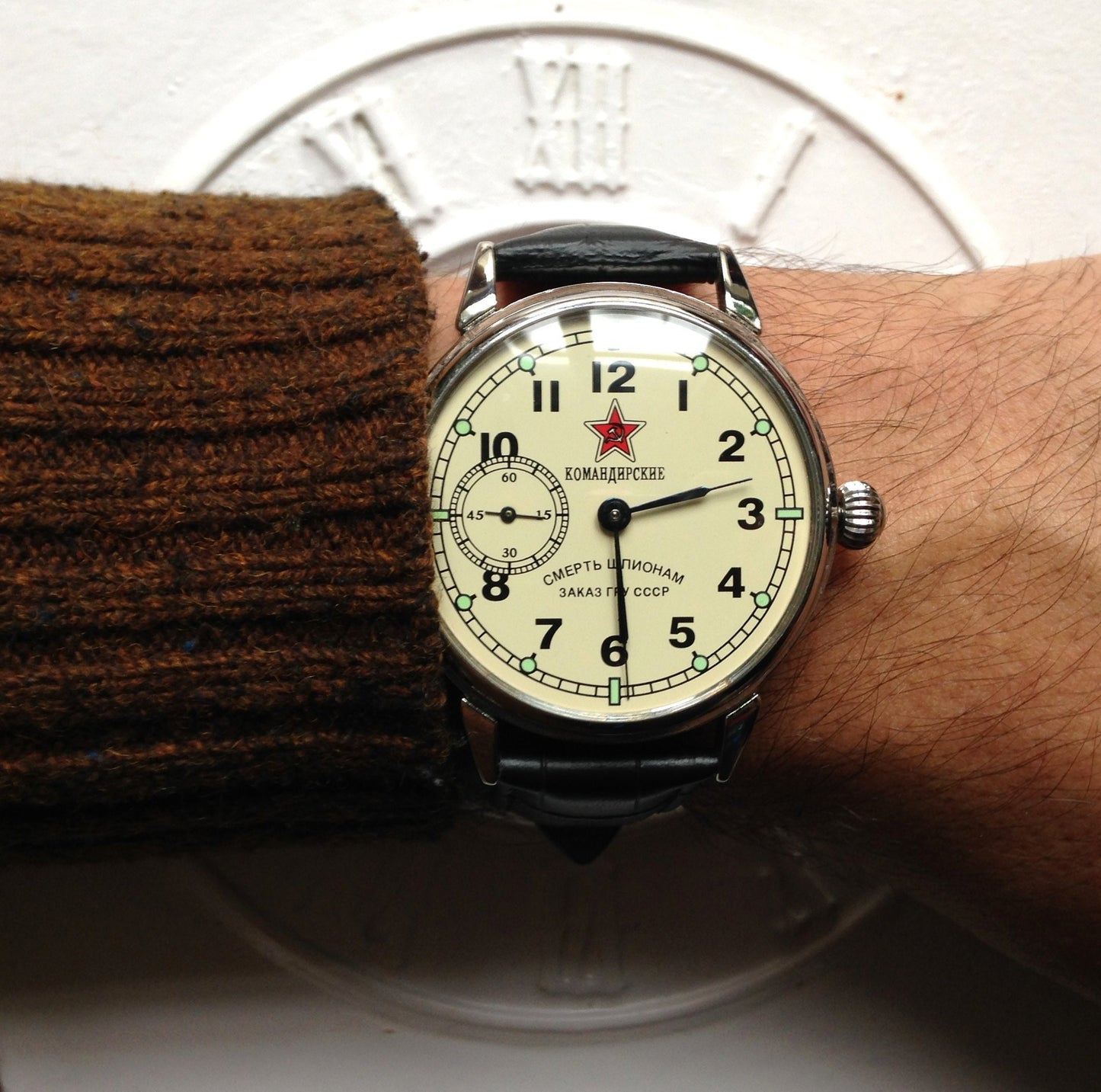 Soviet watch "Molnija"- "Death to spies", Vintage Watch ,Pocket watch, Ukraine watch