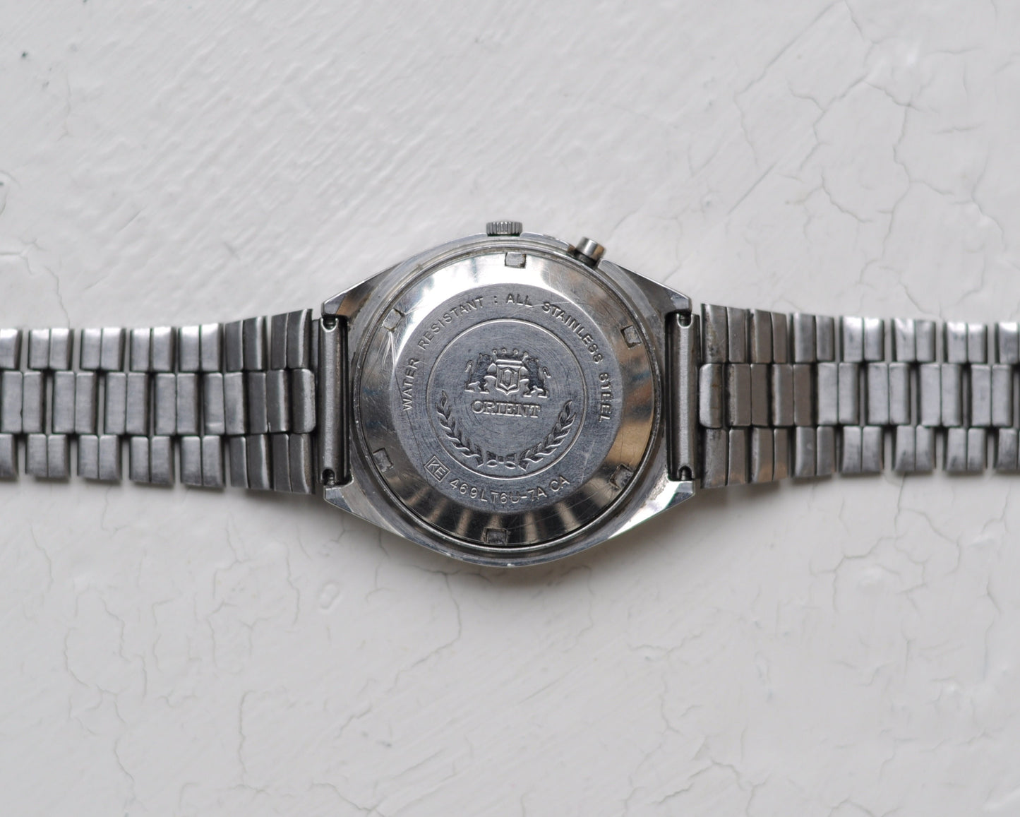 Orient watch, Vintage watch , Japan watch ,Mens watch ,Automatic watch, steel watch, classic watch, white watch, minimalwatch
