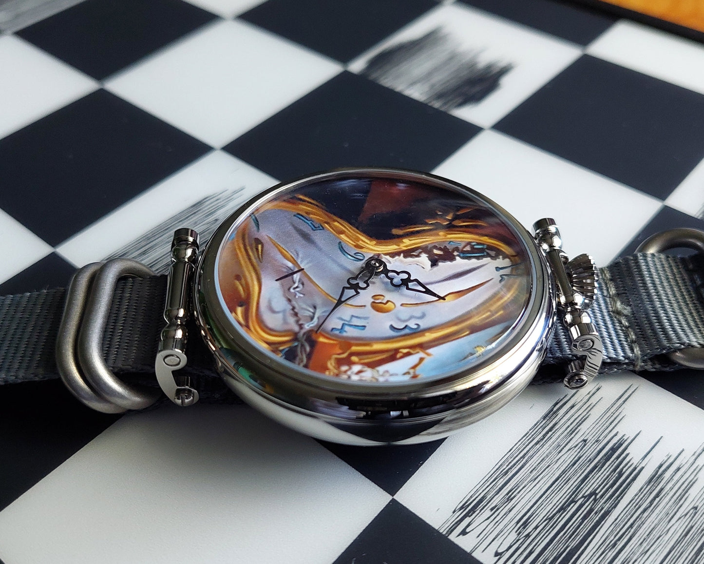 Soft Watch, Soviet watch "Molnija",Melting Watch,Persistence of Memory by Salvador Dali watch,Mens watch