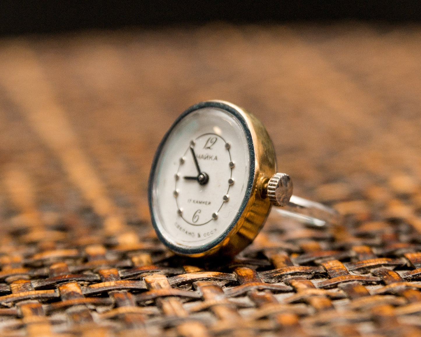 Ring watch "Chaika", Vintage ring watch ,Soviet watch, ladies watch montre femme