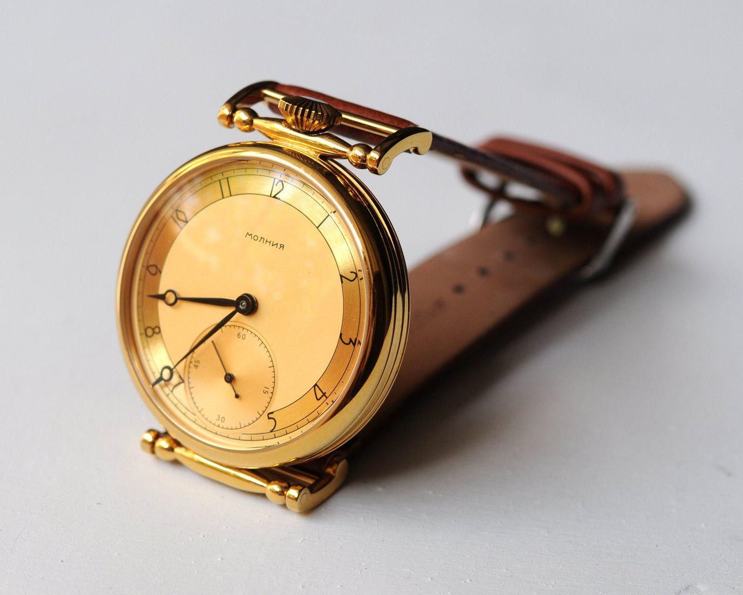 Vintage watch "Molnija" , Soviet watch, Pilot watch