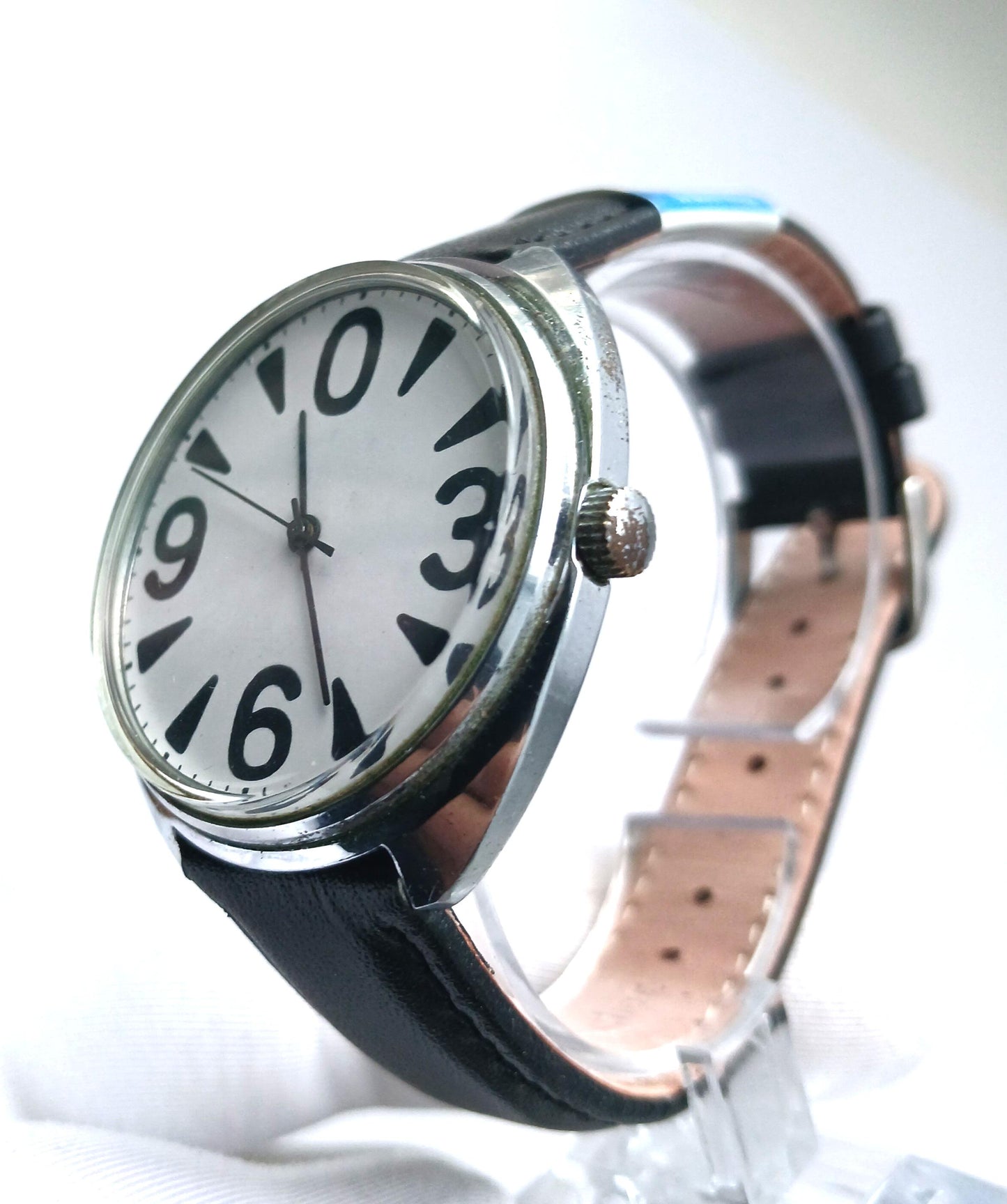 Soviet watch "Raketa" "Zero watch" , NOS watch ,Ukraine watch ,Mens watch , Mechanical watch, men's watch ,black and white watch