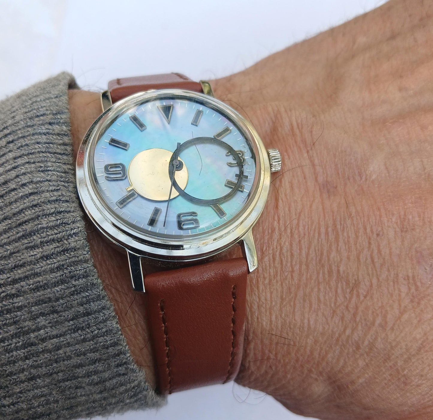 Pearl watch "Raketa" , Nacre watch , GEMSTONE Watch , Shell watch, Mother Pearl watch, Swiss watch