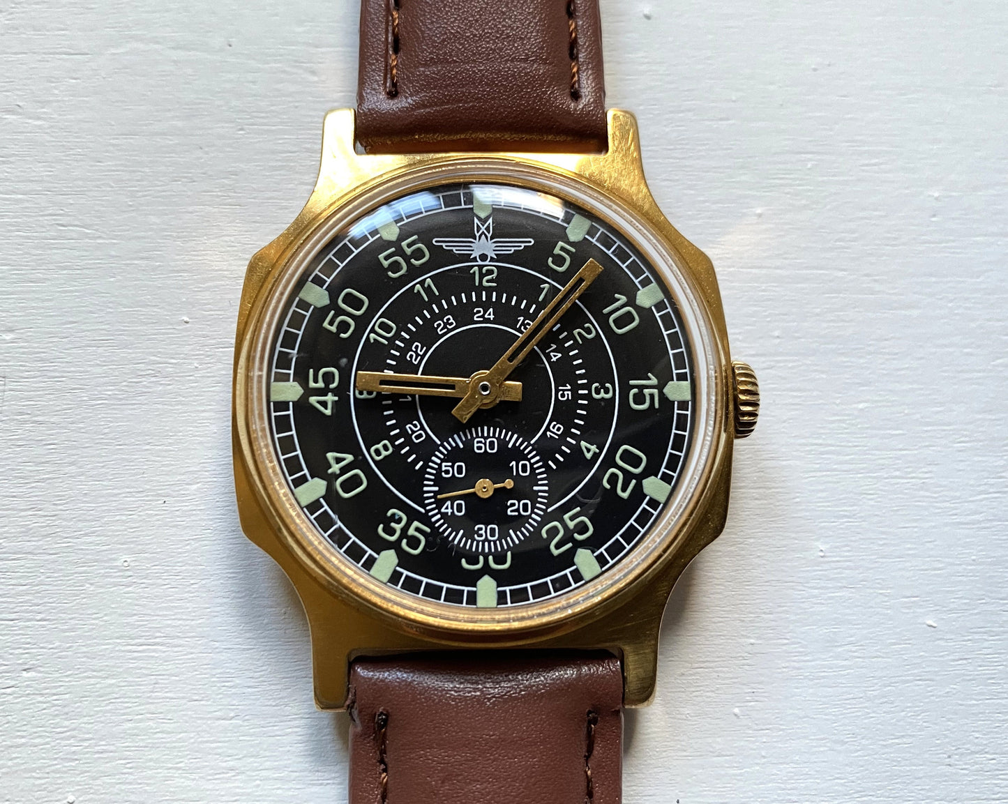 Pilot watch, Aviator watch, Soviet watch "Pobeda" ,