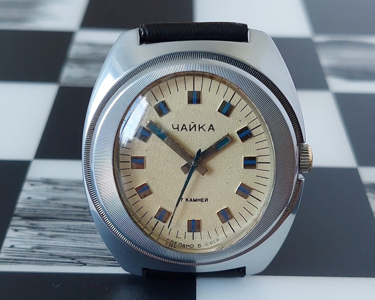 Egg watch "Chaika", rare watch , Soviet watch , Vintage Watch