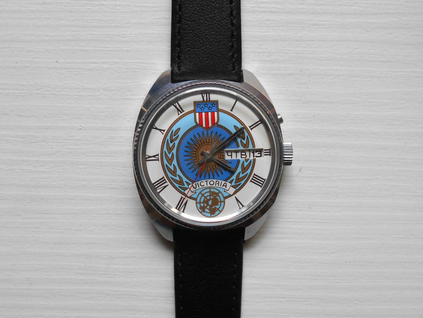 Soviet watch "Slava" ,USA watch, Victoria Watch, Mens watch ,Mechanical watch Vintage watch