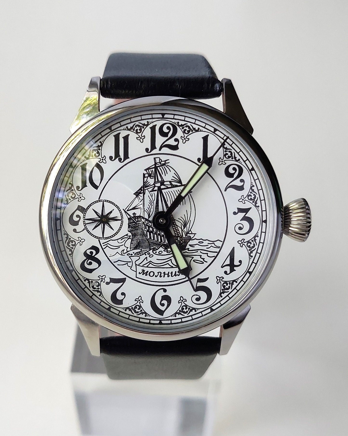 Soviet watch "Molnija", Vintage Watch , Mens watch ,Ocean watch, sea watch, Ship watch