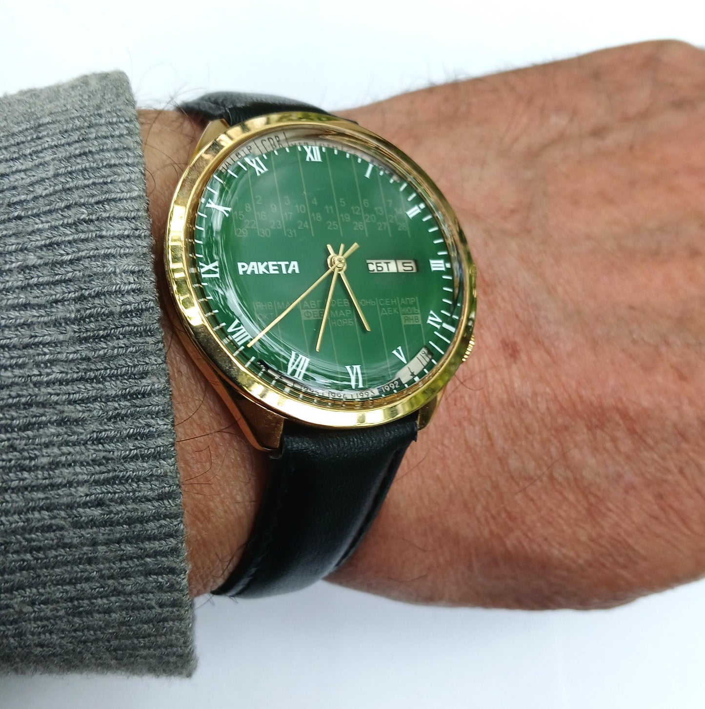 Soviet watch "RAKETA", perpetual calendar watch , Vintage Watch ,Mens watch, classic watch, Watch Men, boyfriends watch