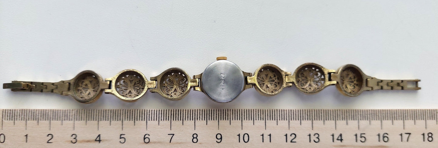 Soviet watch beautiful gold plated bracelet , watch "Chaika" , Vintage Watch ,Womens watch , Mechanical watch