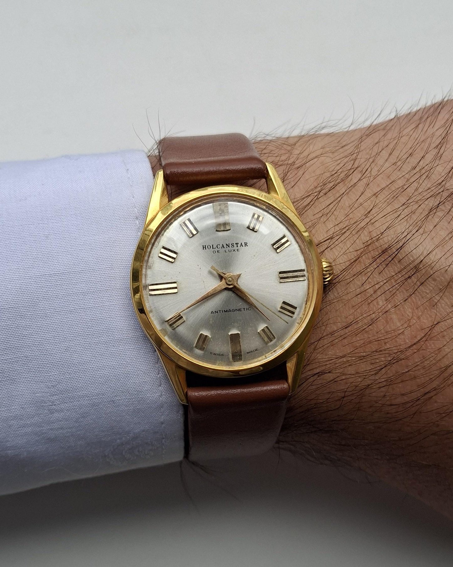 Swiss watch ,Holcanstar watch, Vintage watch, Mens watch, Mechanical watch ,Original Watch