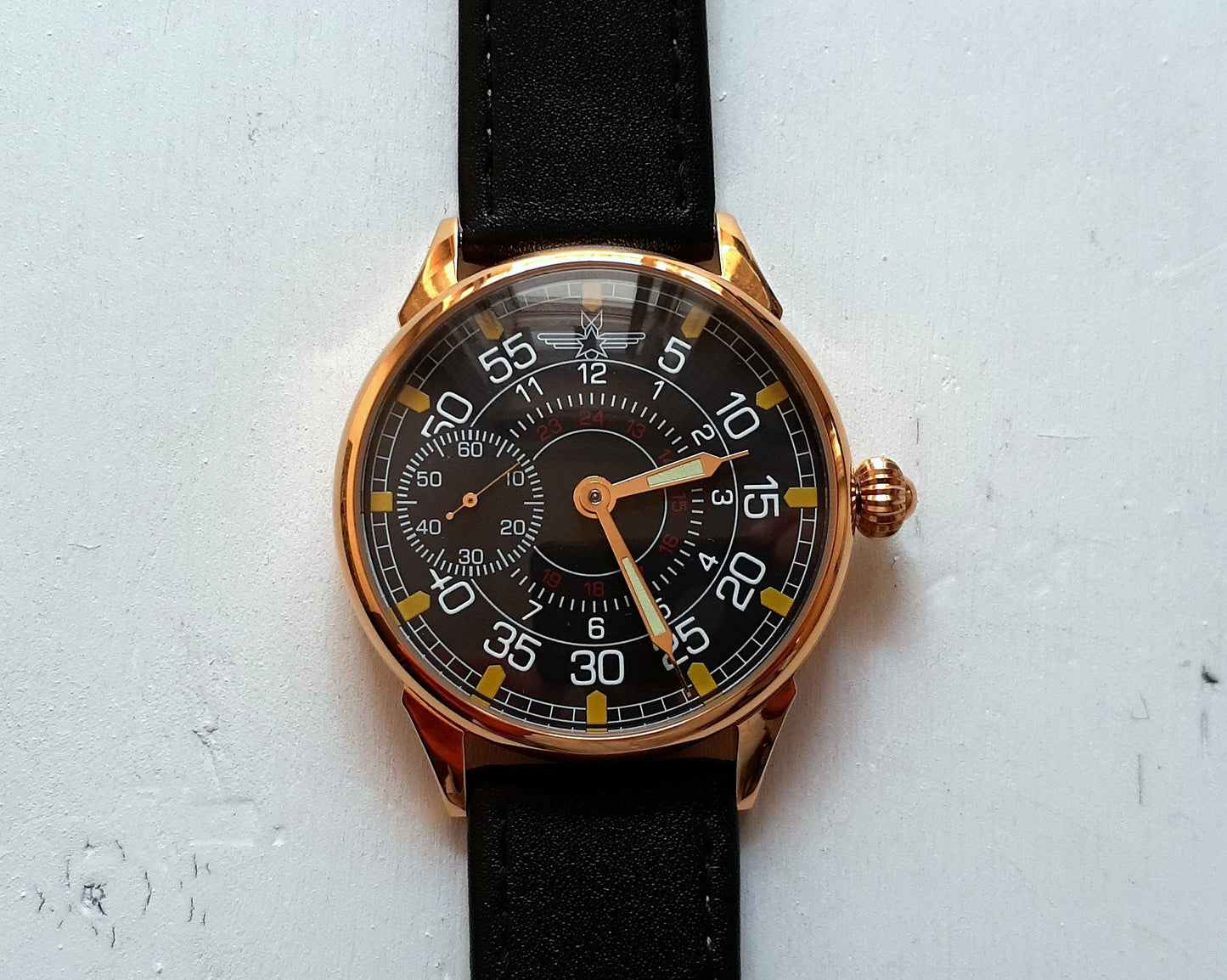 Aviator watch "Molnija" , Soviet watch, Pilot watch