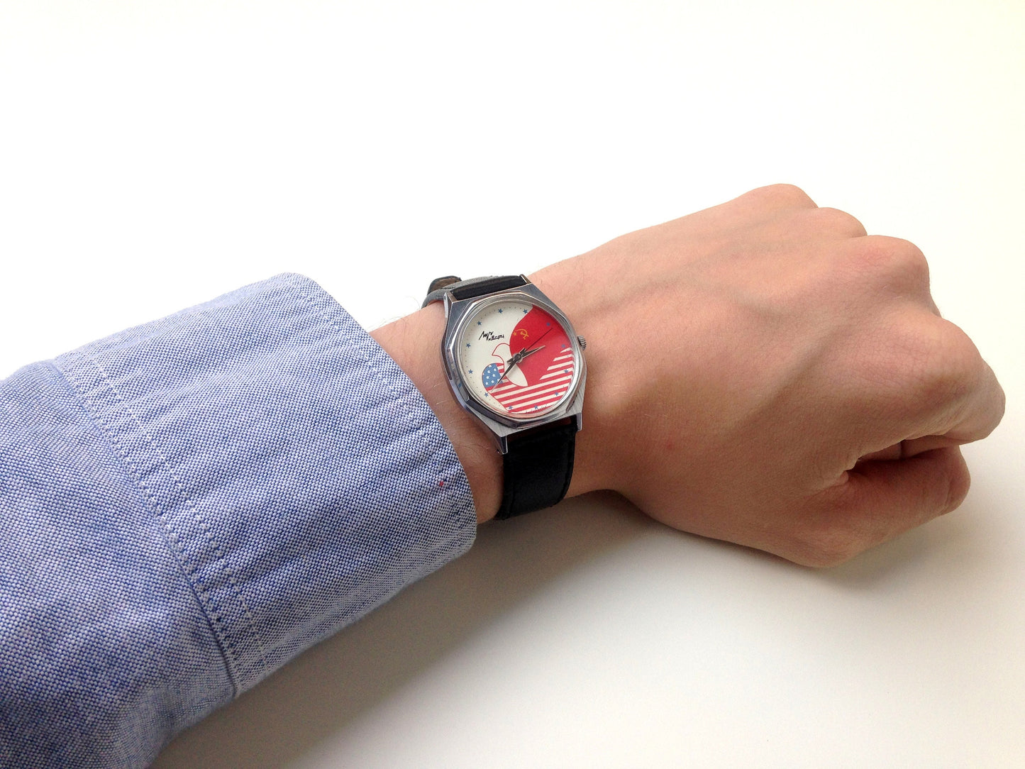 Soviet watch "Luch" , "Friendship of the USSR and the USA" Watch ,Ukraine watch, Vintage Watch , Mens watch Mechanical men's watch