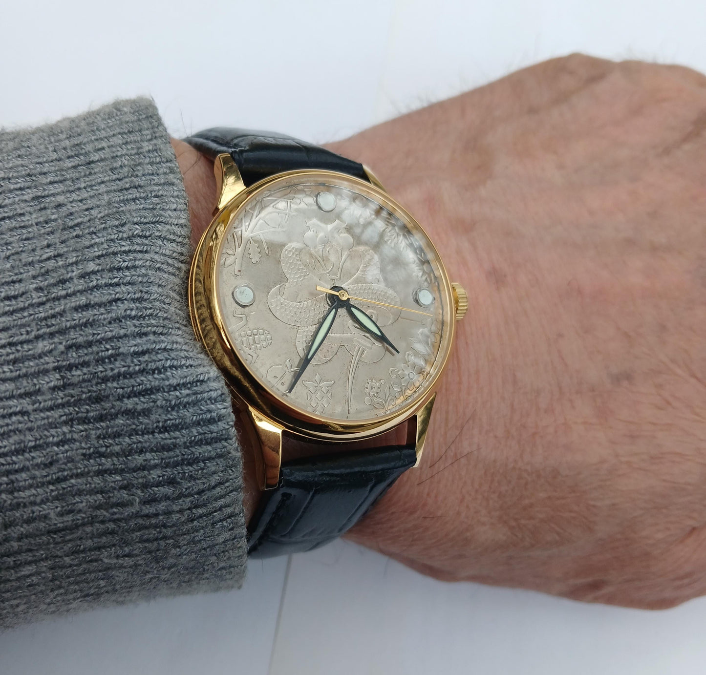 Soviet watch , Snake watch, Coin watch, Snake Coin watch, Silver coin watch