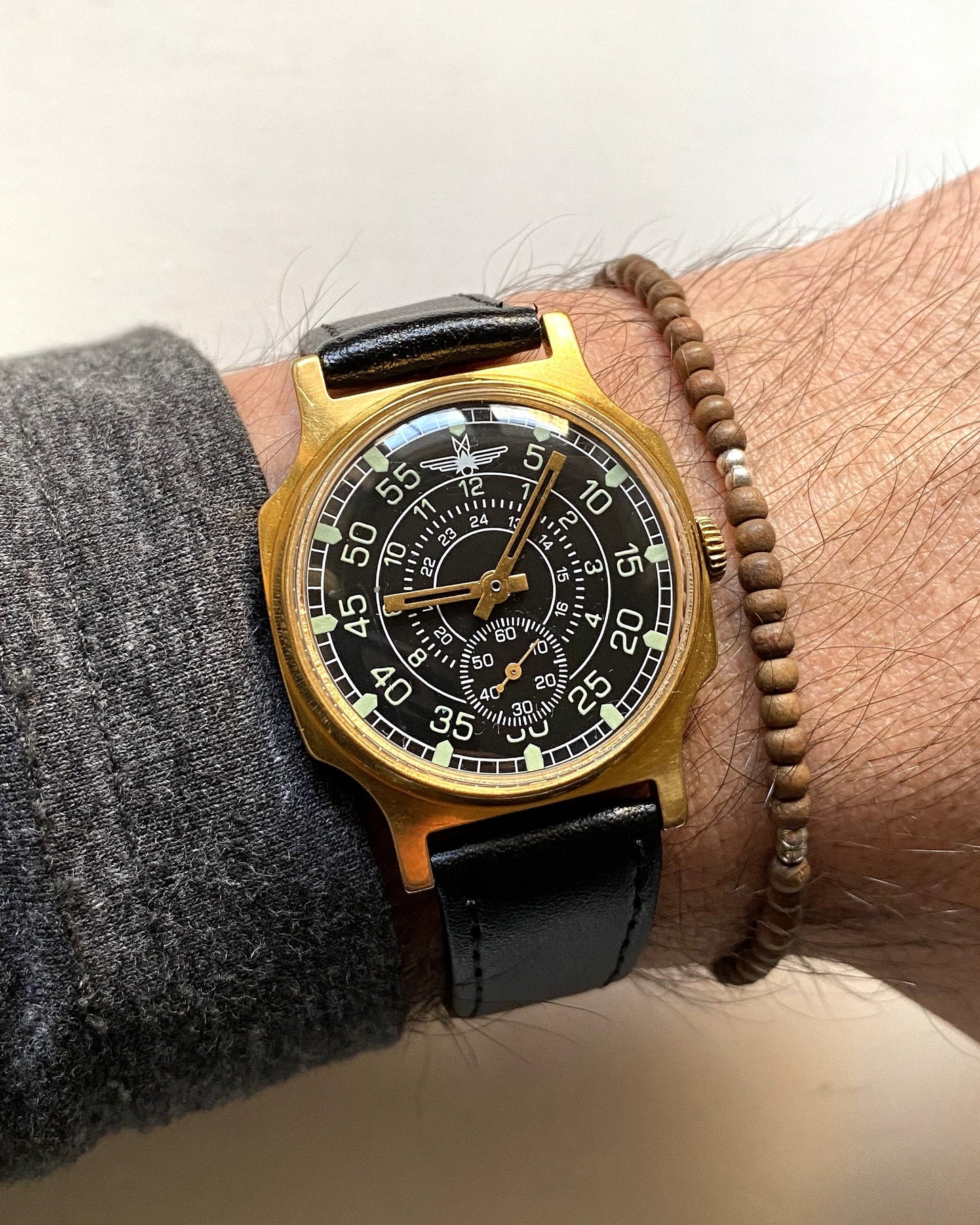 Pilot watch, Aviator watch, Soviet watch "Pobeda" ,