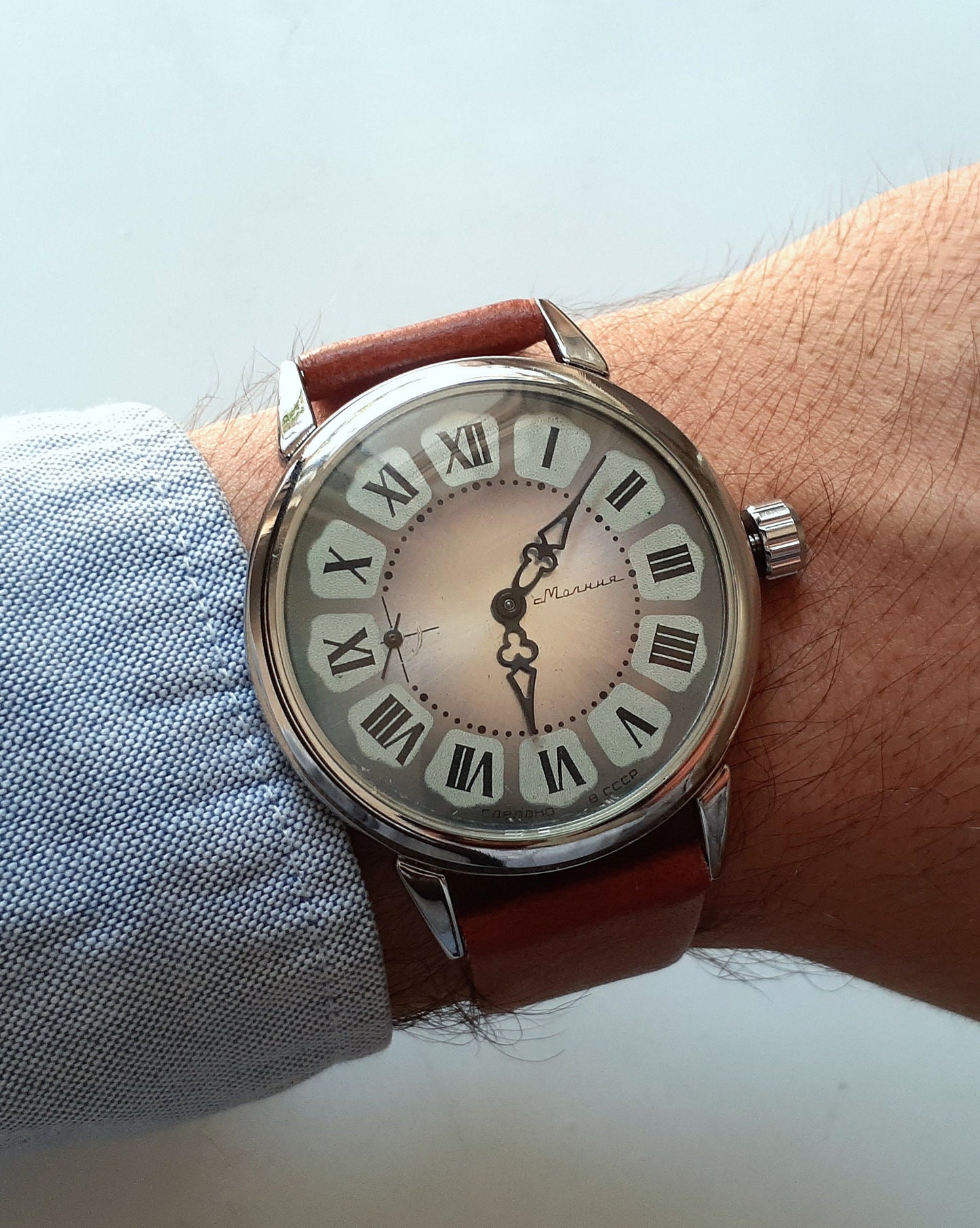 Soviet watch "Molnija", Vintage Watch , Mens watch, "Marriage" watch ,Pocket watch, Ukraine watch