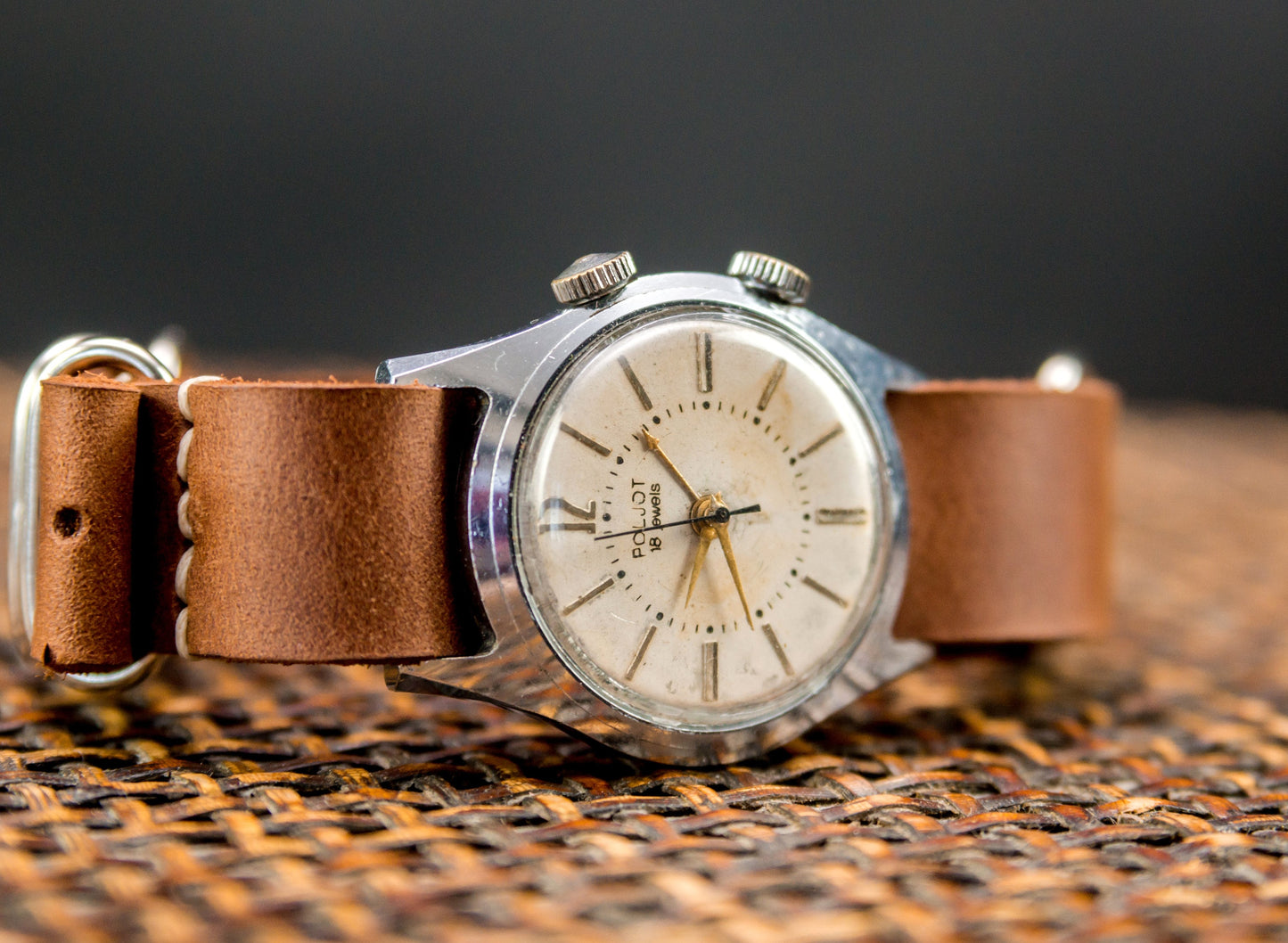 Vintage watch with signal, Alarm watch "Poljot" , Soviet watch, Alarm watch , Ukraine watch ,Mens watch ,Mechanical watch
