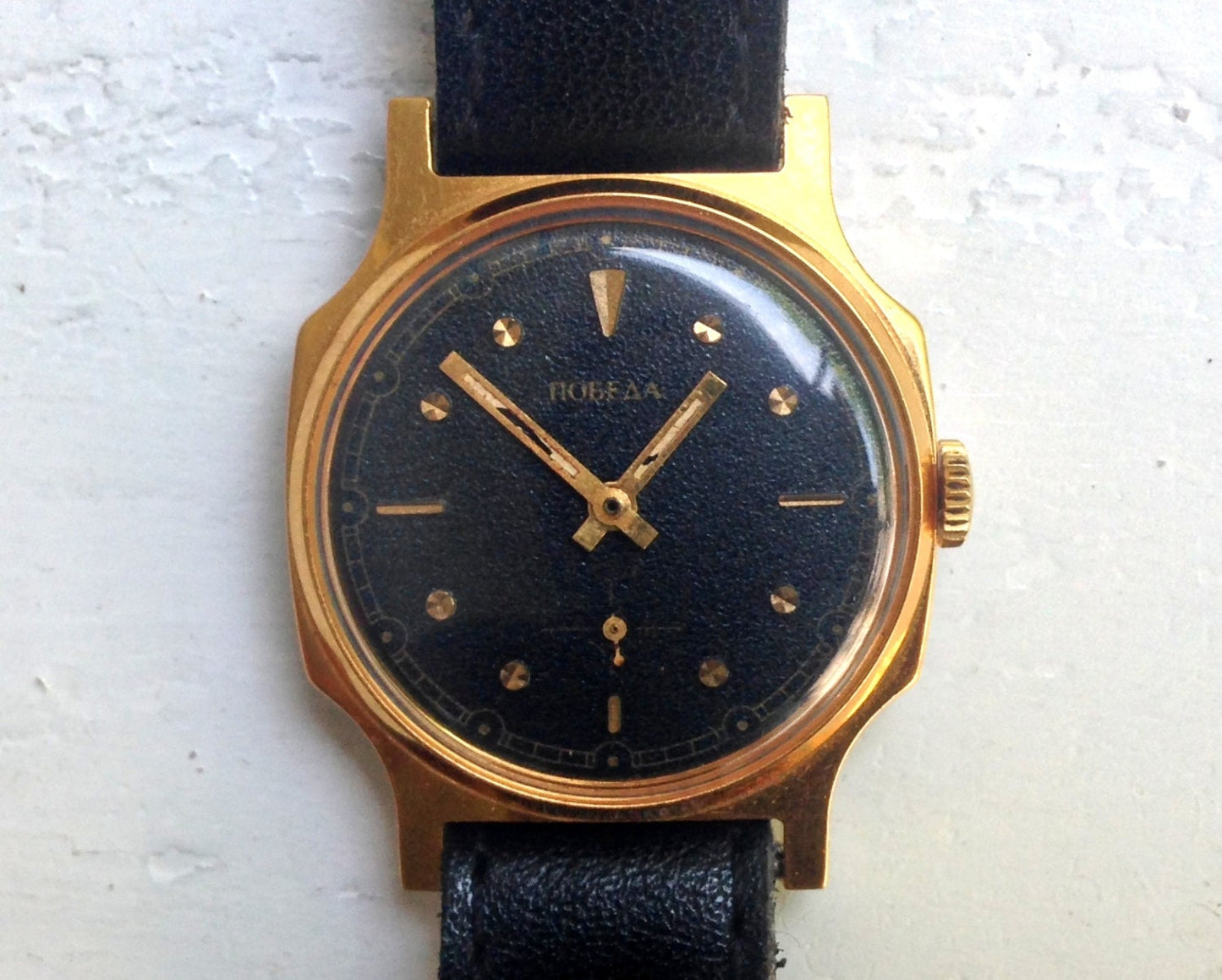 Soviet watch "Pobeda" ,Mens watch, black Watch ,gold watch, Vintage Watch ,Watch Men, boyfriends watch