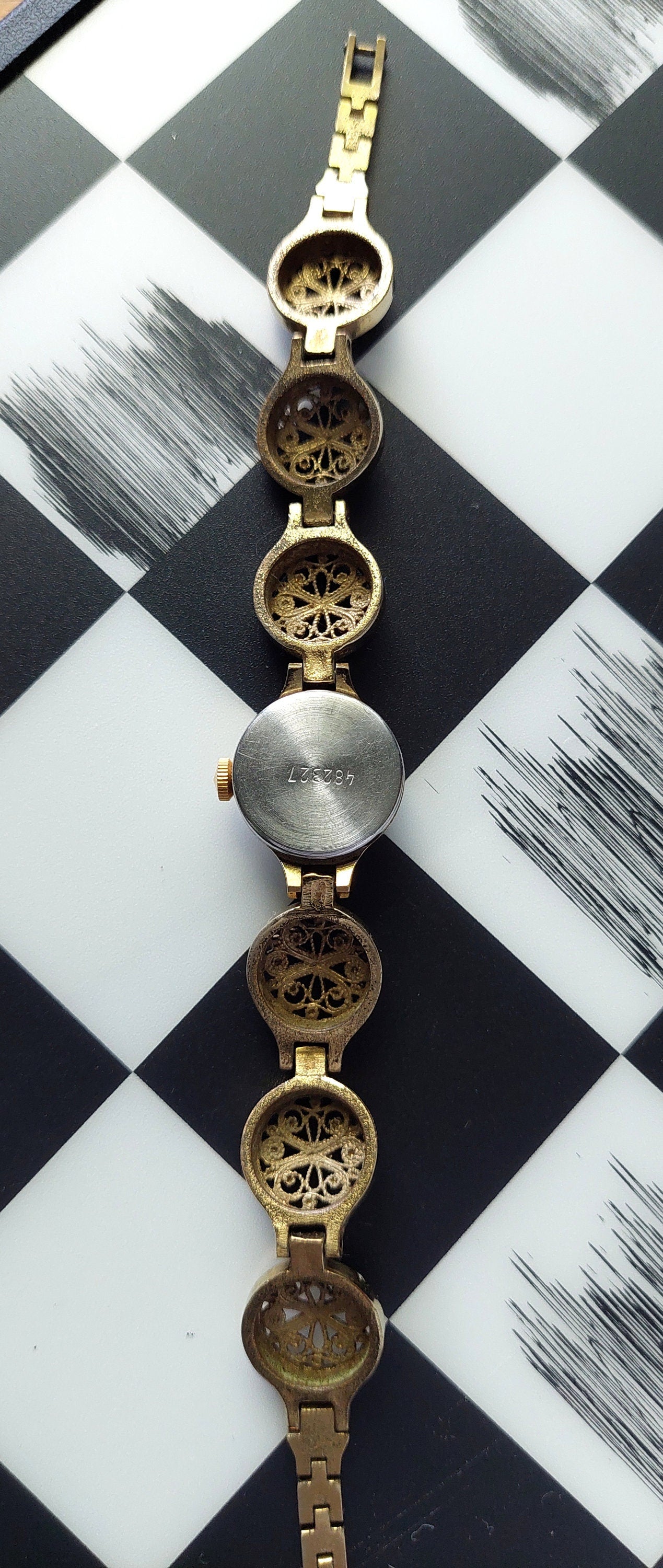 Soviet watch beautiful gold plated bracelet , watch "Chaika" , Vintage Watch ,Womens watch , Mechanical watch