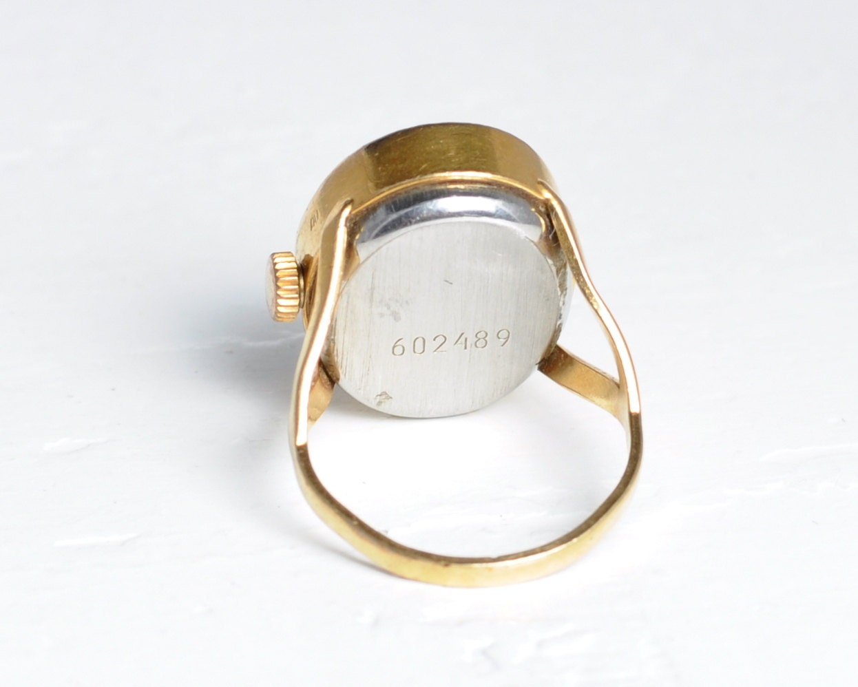 Soviet watch "Chaika",Gold Ring watch ,finger ring watch ,Ukraine watch ,red watch Womens watch Mechanical watch