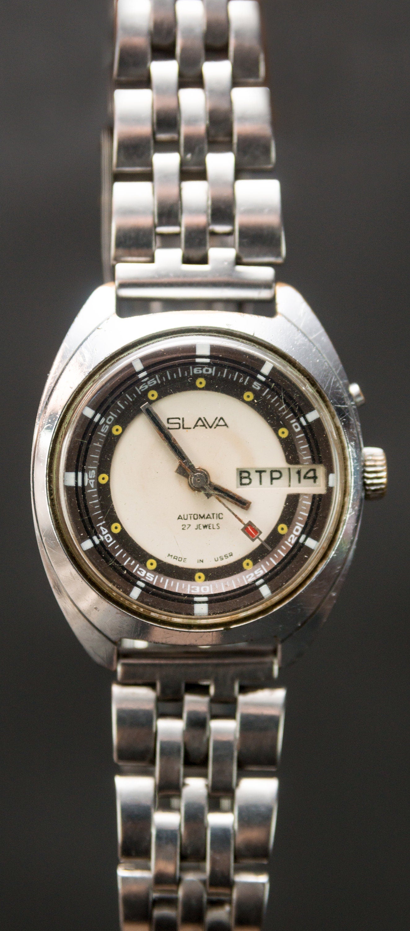 Soviet watch "Slava" , automatic watch , Vintage Watch , Mens watch ,Mechanical watch ,big watch
