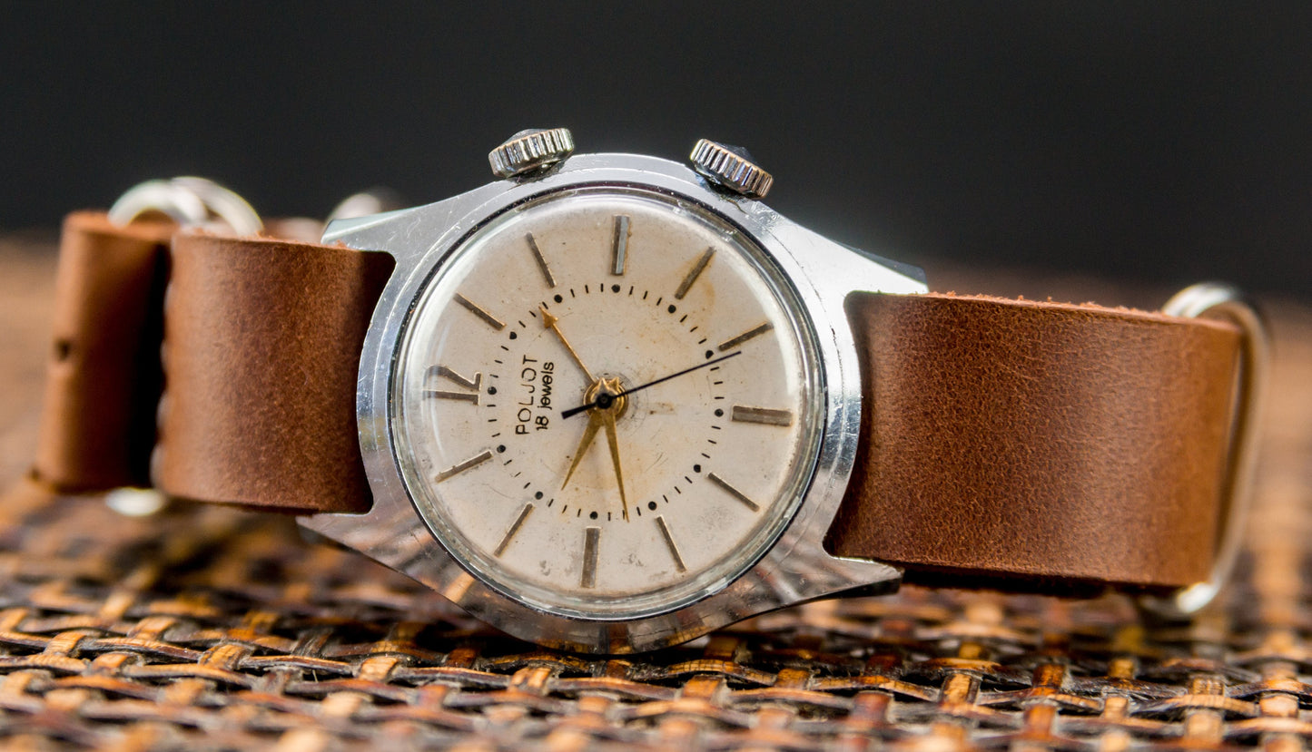 Vintage watch with signal, Alarm watch "Poljot" , Soviet watch, Alarm watch , Ukraine watch ,Mens watch ,Mechanical watch