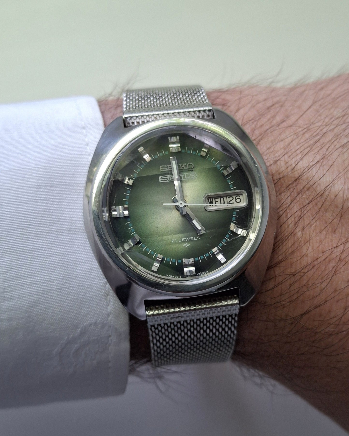 Seiko 5 Actus watch with rare glass, Vintage watch ,Japan watch ,Mens watch, Automatic watch- Orient Watch - Original Watch Japan Watch