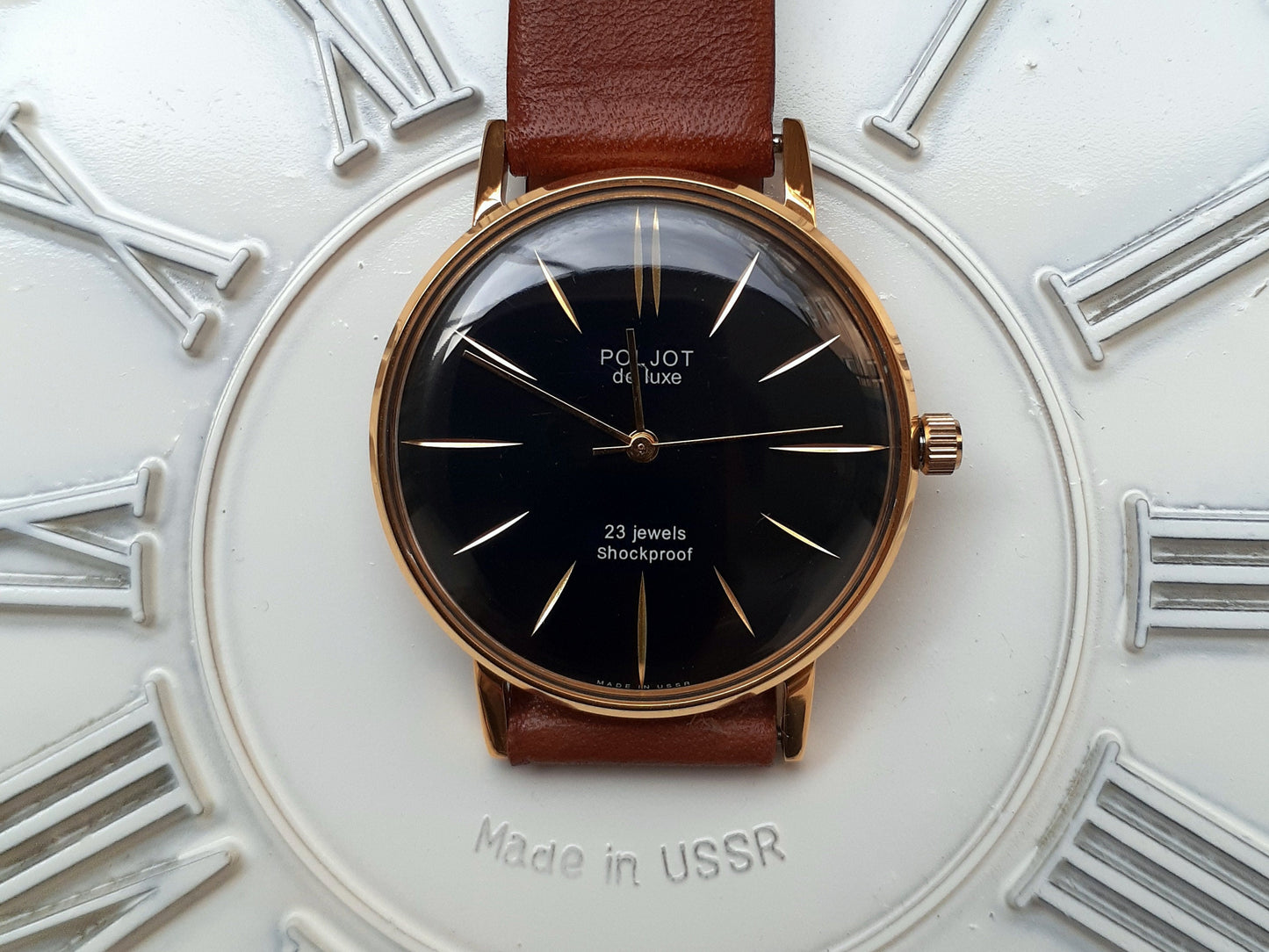 Soviet watch - "Poljot De Luxe" - Slim Watch 8mm thickness