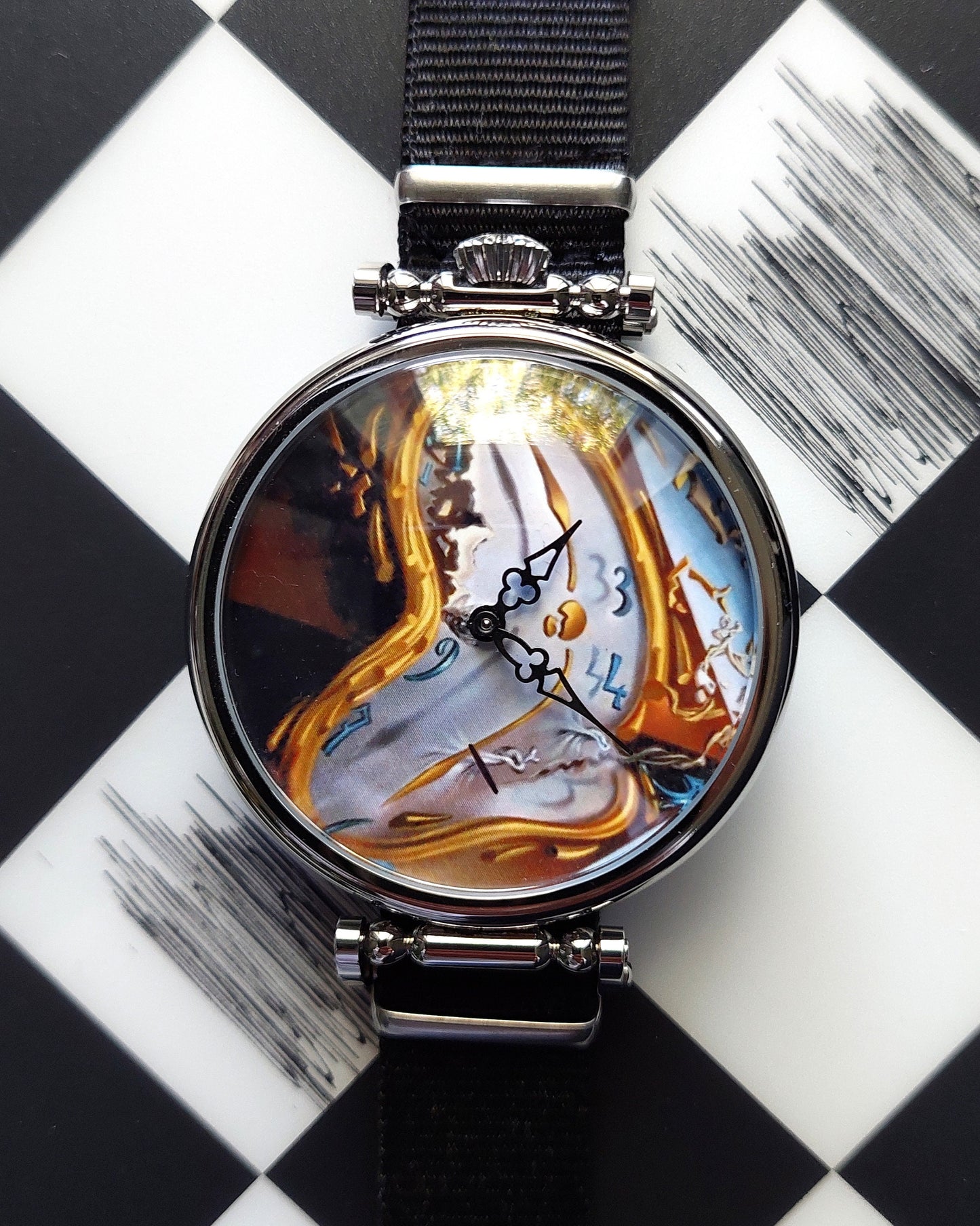 Soft Watch, Soviet watch "Molnija",Melting Watch,Persistence of Memory by Salvador Dali watch,Mens watch