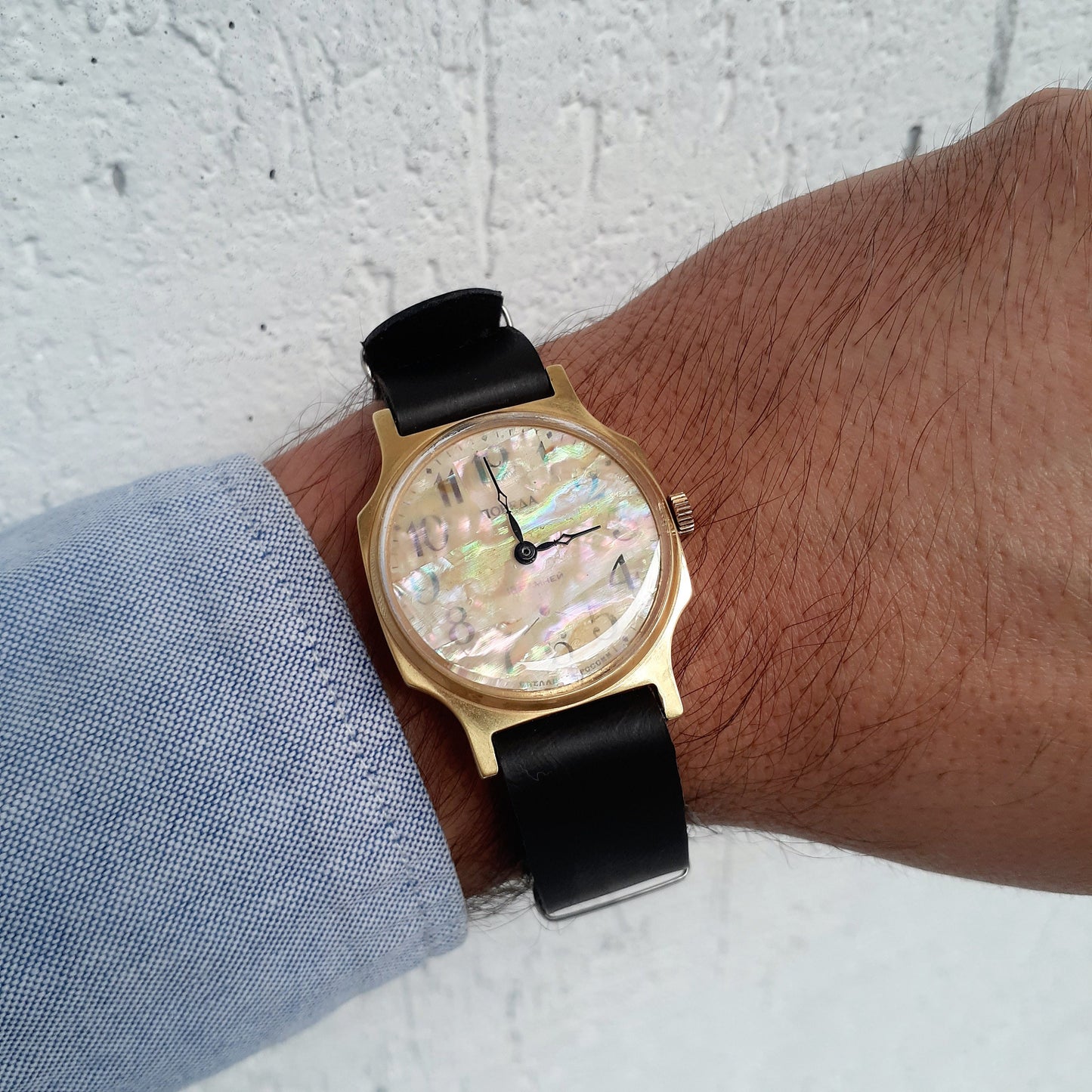 Soviet watch "Pobeda", Pearl Watch , Nacre watch , Ukraine watch, Vintage Watch ,Mens watch