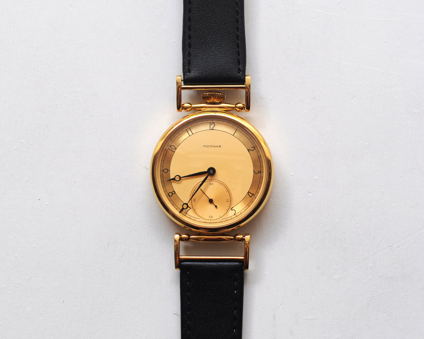 Vintage watch "Molnija" , Soviet watch, Pilot watch