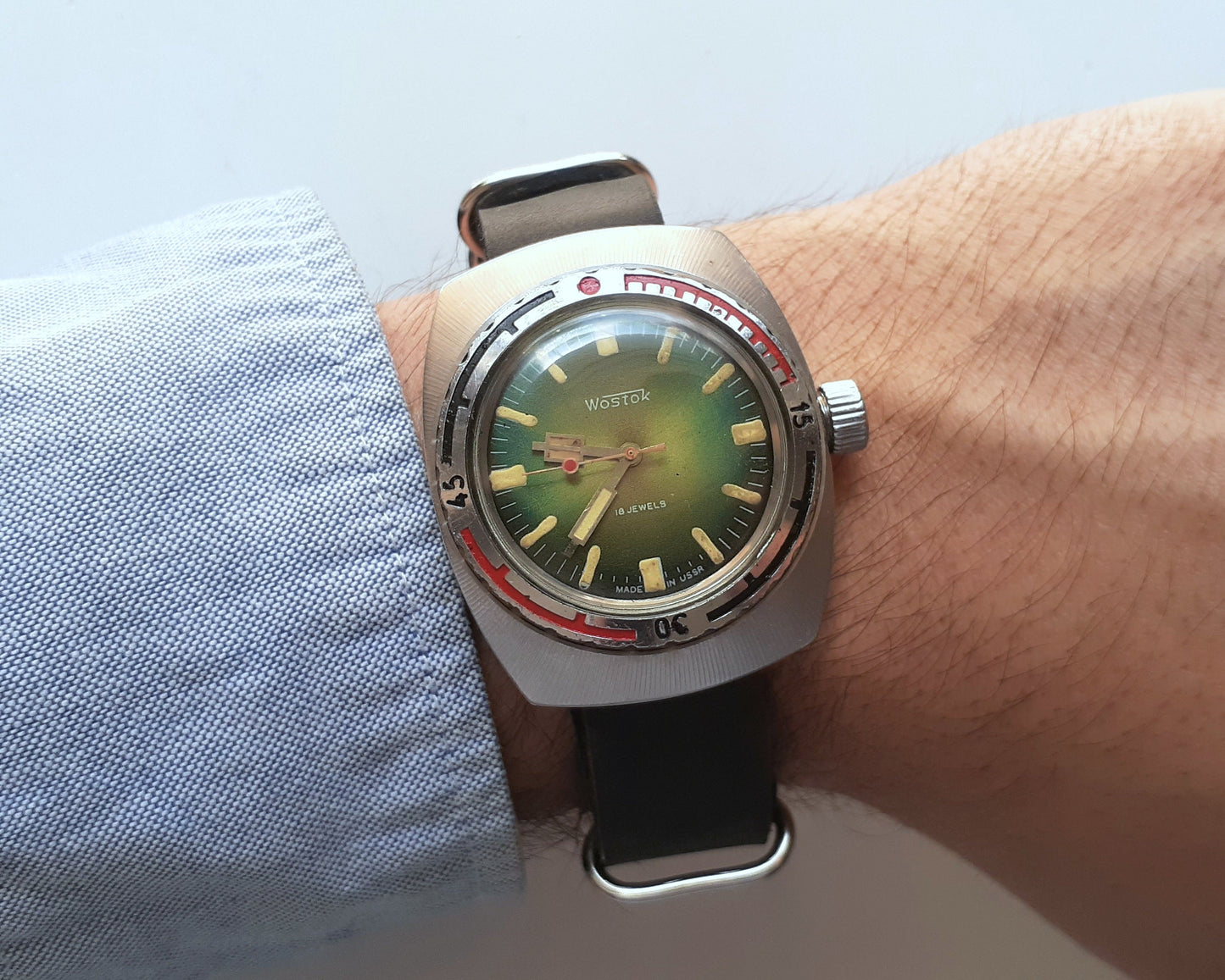 Dive watch "Amphibian" "Wostok", Soviet watch , Men watch Mechanical watch
