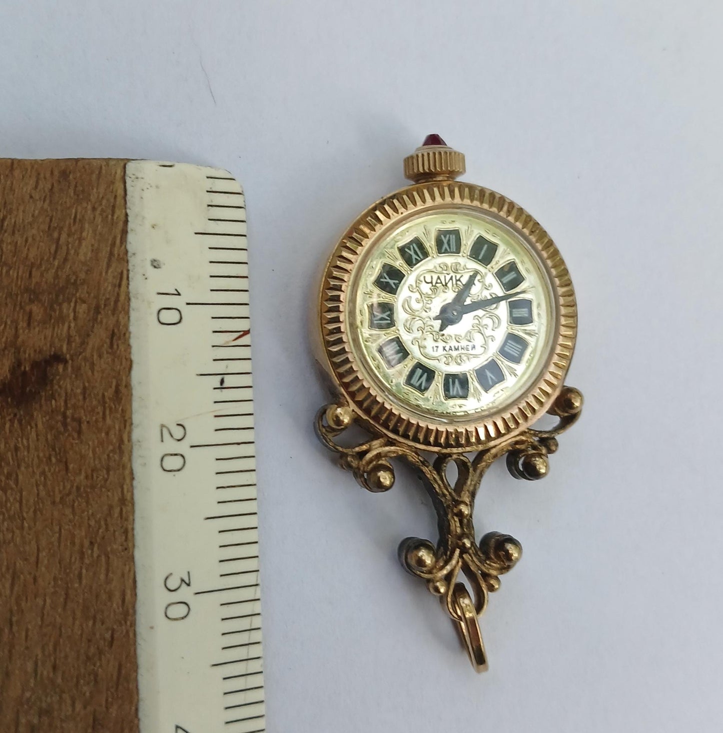 Gold plated watch , Pendant watch "Chaika", gold watch ,Womens watch, Mechanical watch