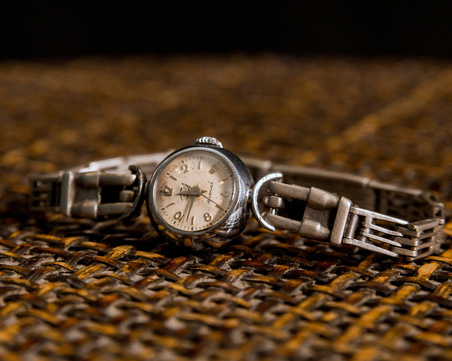Soviet watch "Dawn" ,Vintage Watch, Sterling silver watch