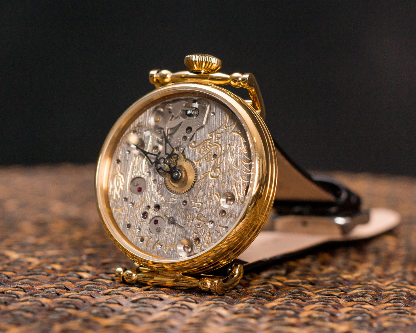 Soviet watch "Molnija"- Dragon watch, Engraved watch, Personalized watch