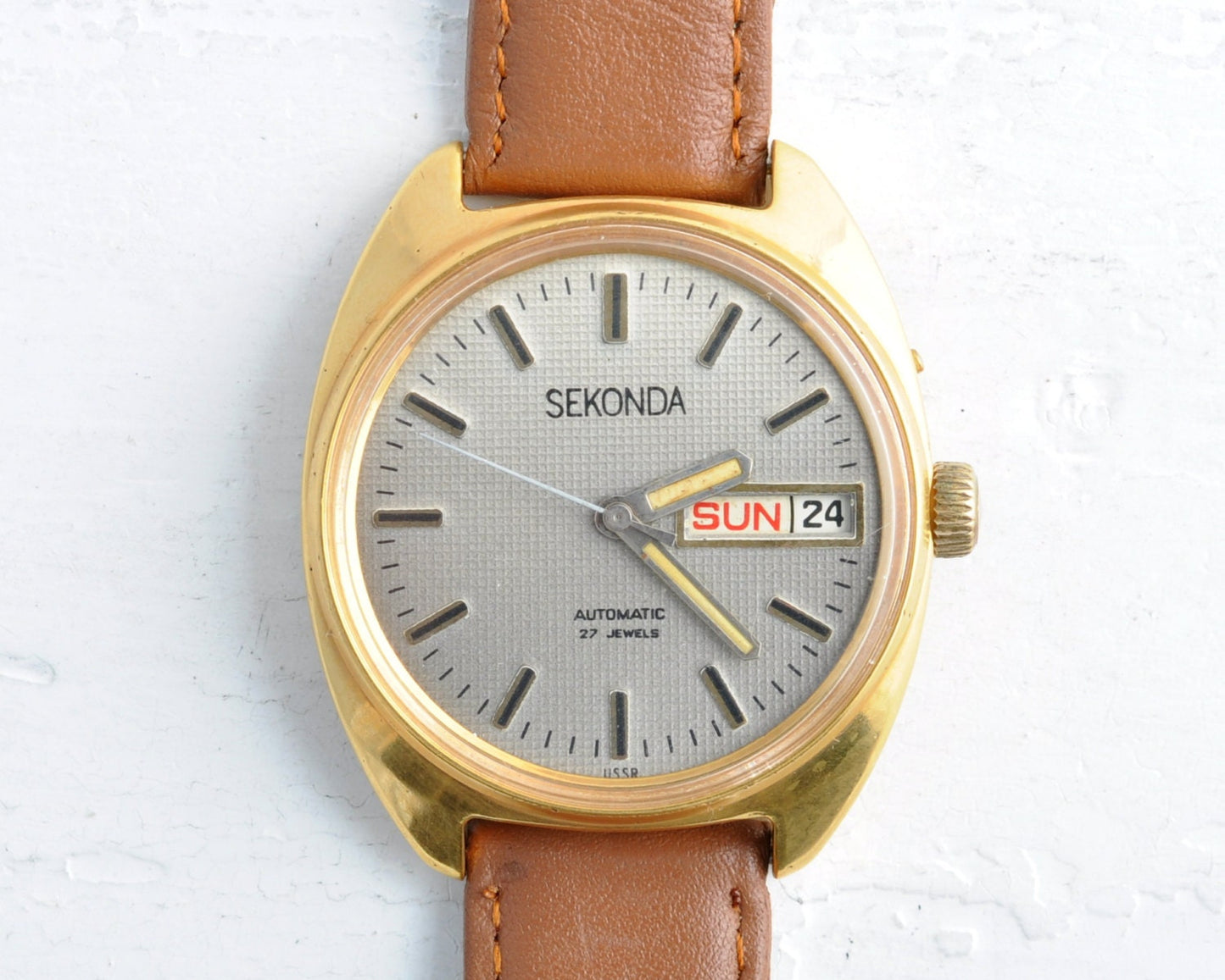 Soviet watch "Sekonda", Mens watch, Ukraine watch, Vintage Watch , gold watch ,Mens watch, boyfriends watch