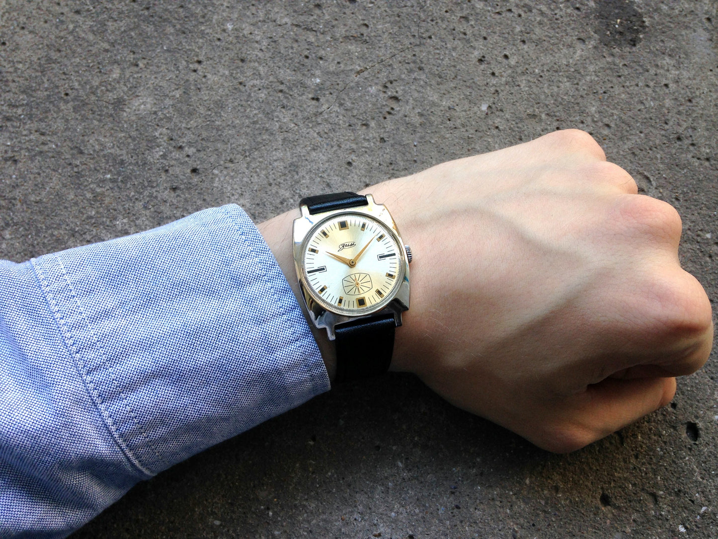 Soviet watch "Pobeda" ,Mens watch ,Vintage Watch ,Ukraine watch ,blue watch , Mechanical watch , men's watch