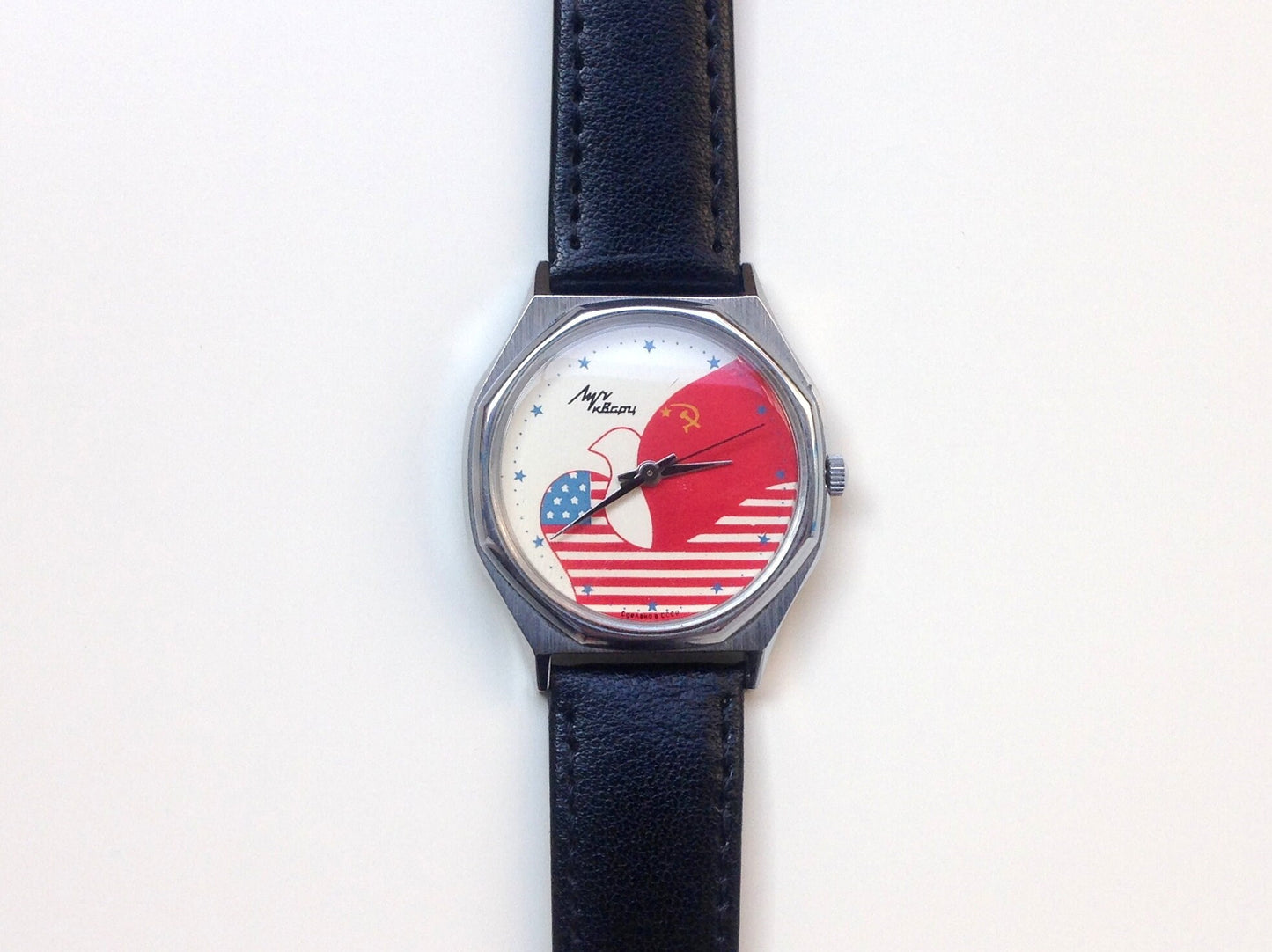 Soviet watch "Luch" , "Friendship of the USSR and the USA" Watch ,Ukraine watch, Vintage Watch , Mens watch Mechanical men's watch