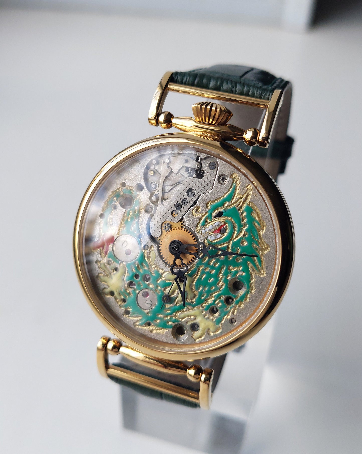 Soviet watch "Molnija"- Dragon watch, Engraved watch, Personalized watch