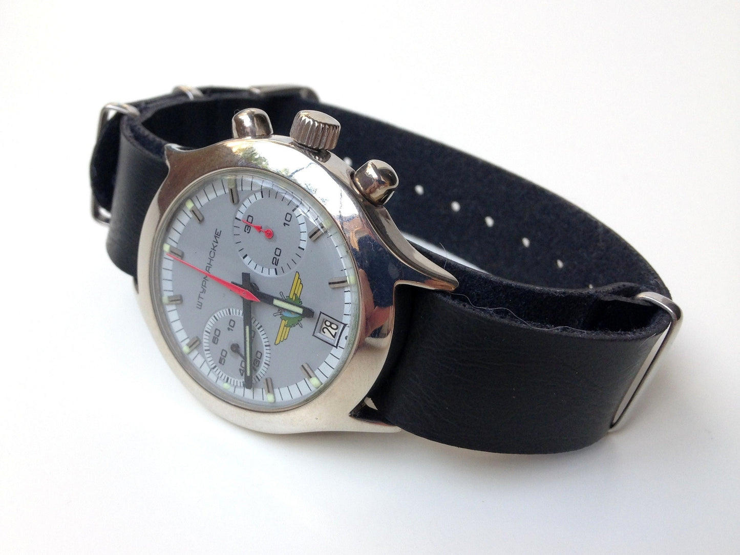 Chronograph "Poljot", Shturmanskie watch, Soviet watch Vintage Watch Ukraine watch Mens watch Mechanical watch watch, air force watch