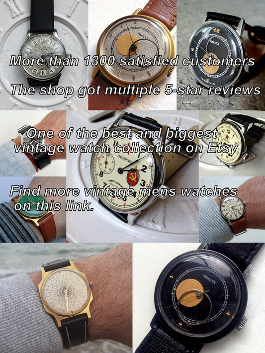 Soviet watch "Molnija"- "Death to spies"