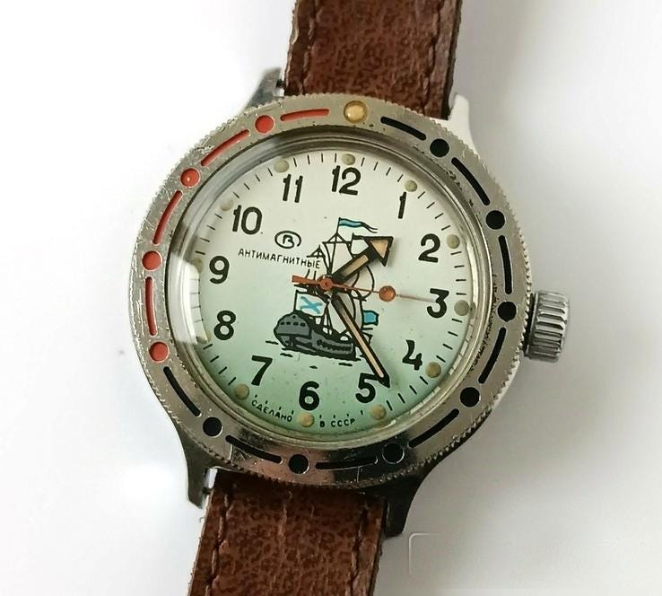 Soviet watch "Amphibian" "Wostok", Soviet watch , Men watch Mechanical watch