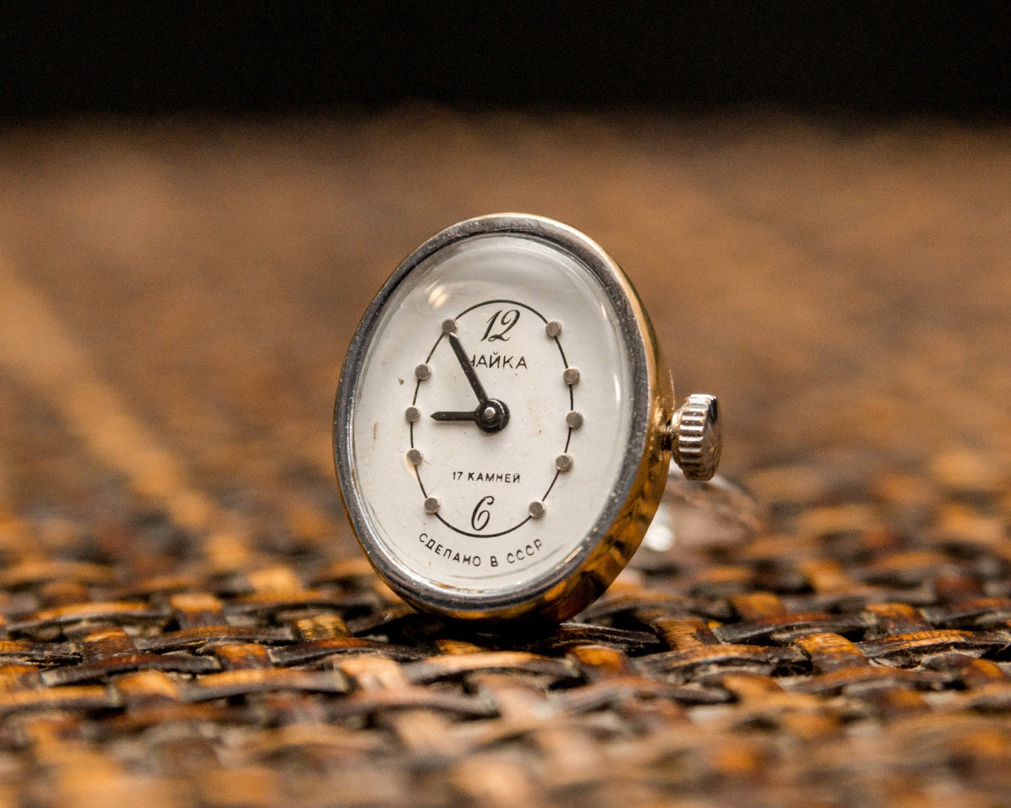Ring watch "Chaika", Vintage ring watch ,Soviet watch, ladies watch montre femme