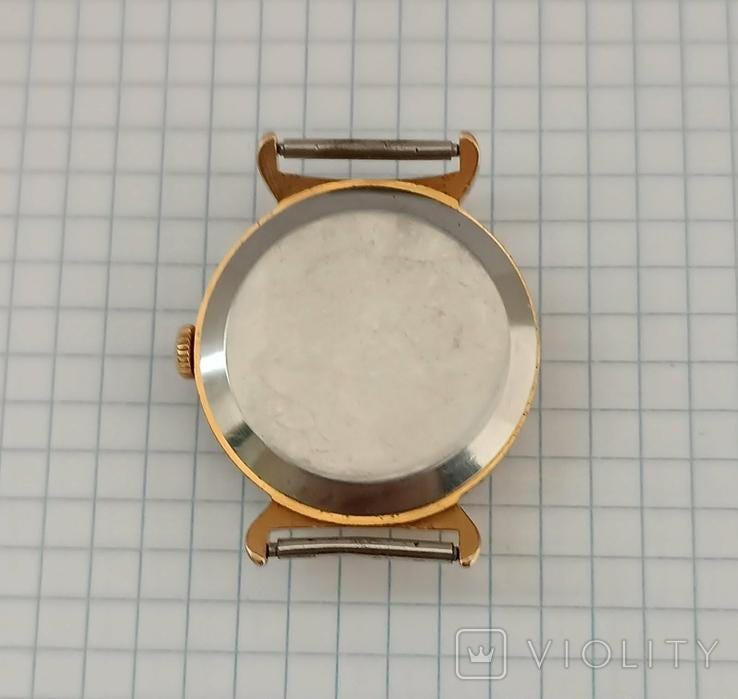 Gold plated watch, Soviet watch "Pobeda", Vintage Watch