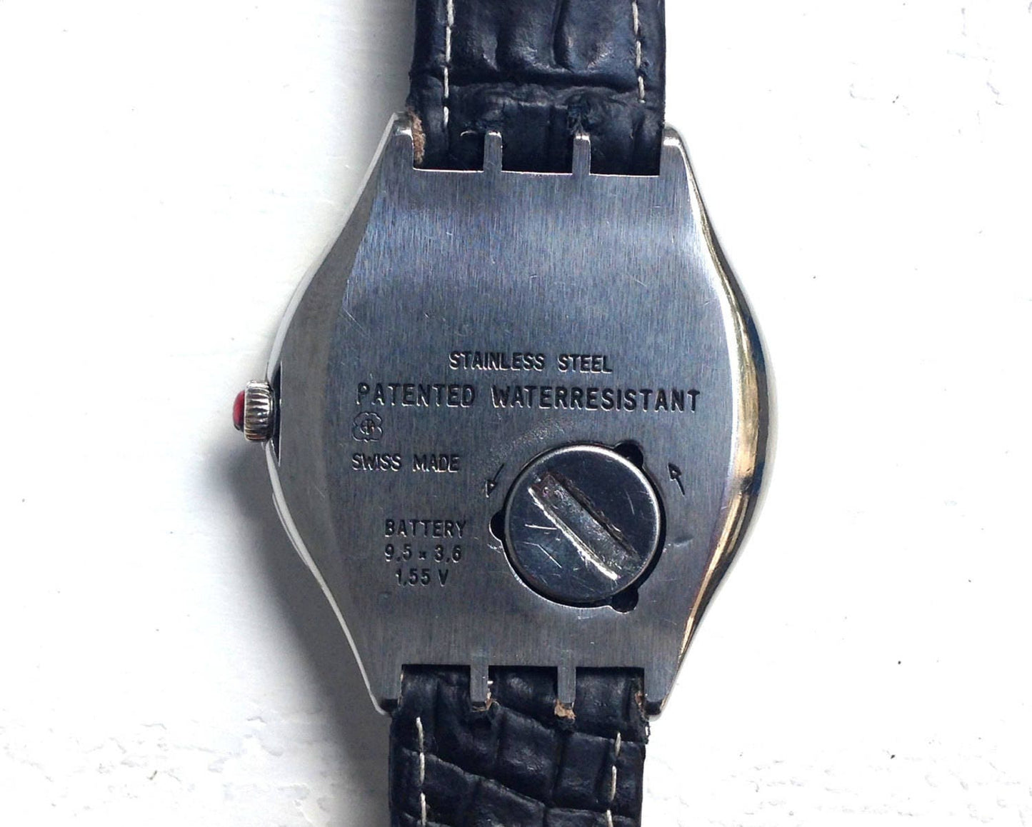 Swiss watch "Swatch" ,Vintage watch ,Mens watch ,Swatch Watch, lack white watch, watch men