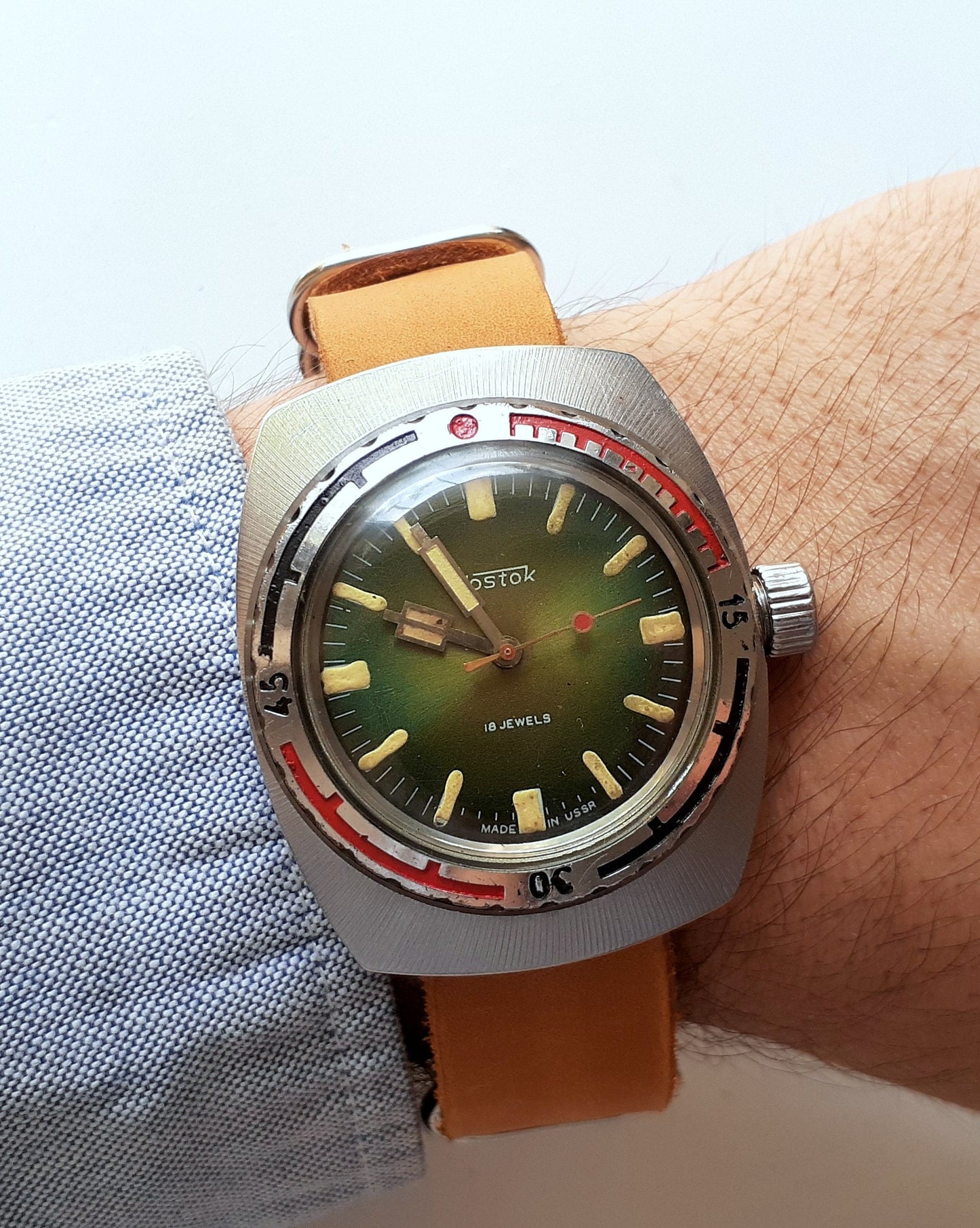 Dive watch "Amphibian" "Wostok", Soviet watch , Men watch Mechanical watch